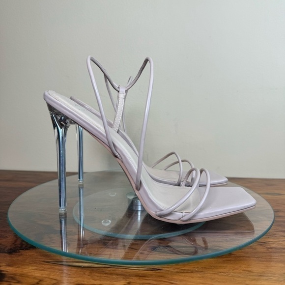 H HALSTON Women's Wizard Multi Strap Party Heels Sandal in nude - Picture 6 of 15